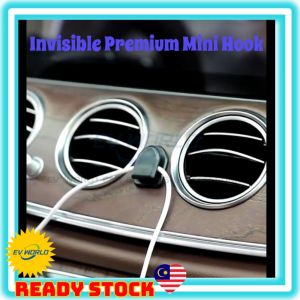 【B161 READY STOCK】Premium Quality Small Hook Self Adhesive Hooks Organizer Multifunctional Car Hook USB Cable Organizer
