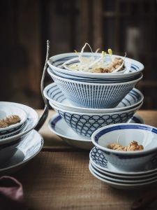 Omk gốm phong cách Nhật Bản Đĩa sâu đĩa ăn tối Bộ đồ ăn Bát đựng sa lát Dim Sum món ăn Henry loạt