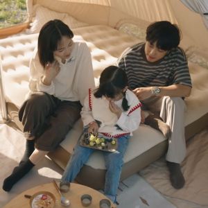 Naturehike CNH23DZ10001 Matras Angin 1P/2P/3P Kasur Glamping Dengan Pompa Kasur Outdoor Alas Tidut Camping