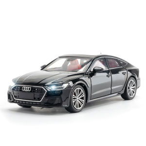 ขนาด1:24รถโลหะผสมรถ Audi ของขวัญโลหะ A7ของเล่นเด็กผู้ชายแสงไฟเสียงรถ Diecast ของสะสมคนรักวันเกิดสำหรับเด็ก