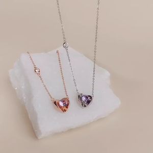 Her Jewellery Moya lyubov Alexandrite Pendant - Exquisite Lab-Cultivated Alexandrite Gem plated with 18K Gold