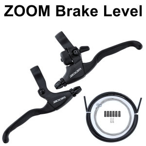 ZOOM bike Brake Lever with Bell Aluminum Alloy V Brake Disc Brake Levers fold bike Brake Levers for 22.2mm handlebar