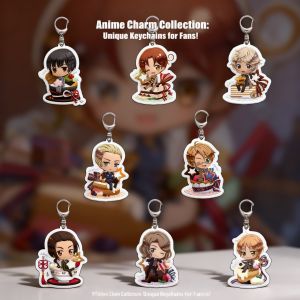 Bandai | Hetalia acrylic keychain Arthur Alfred clear acrylic keychain anime accessory collectible gift design