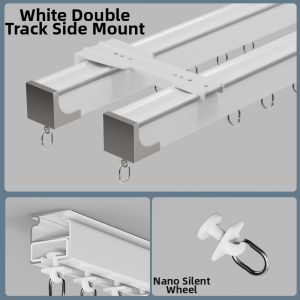 SHELIANKE | Cross Anti-Light Thickening Silent Sliding Aluminum Curtain Track