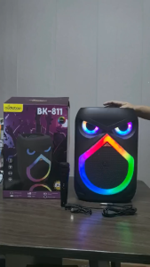 Super Bass 8.5 Inch Karaoke Portable Wireless Bluetooth Speaker with free wire MICROPHONE and Remote Control K80