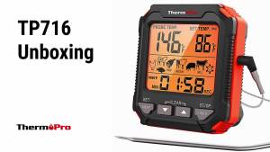 ThermoPro TP716 Probe Style Digital Thermometer for Oven Fryer and Grill Household Kitchen Cooking Meat Thermometer and Timer