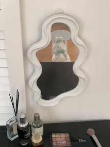 【1-3 days delivery】Ins Cloud Makeup Mirror Desktop Girl Desktop Household Small Mirror Student HD Office Dressing Mirror