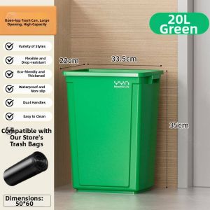 Large Capacity Square Trash Can 30L