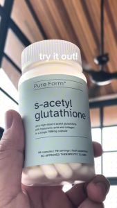 Pure Form S-Acetyl Glutathione | 90 Capsules | 700mg of Gluta + Hyaluronic Acid + Collagen