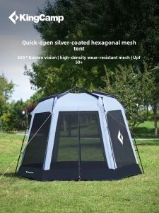 Kingcamp | Instant Setup Silver Coated UV Protection Outdoor Hexagon Tent