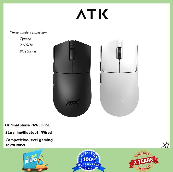 ATK X1 Blazing Mouse Wireless Gamer 3 Modes 8K Low Latency Light FPS atk-x1-blazing-mouse-wireless-gamer-3-modes-8k-low-latency-light-fps