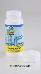 Original Wild Tornado Powerful Sink and Drain Cleaner Fast Clog Removal Quick Foaming Agent (3pcs)