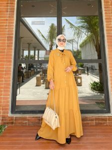 GAMIS WANITA CRINCLE URAGIRI RUBI