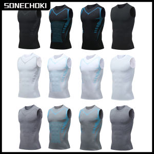 Compression Tank Top Men Gym Shirts Sleeveless Quick Dry Printing Sportswear Male Fitness Bodybuilding Vest Workout Muscle Top