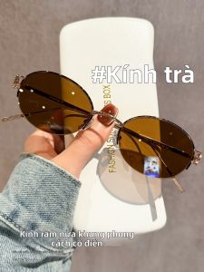 Schever | Kính Mát Cổ Điển Viền Nhẹ Titan Tròn Có Độ