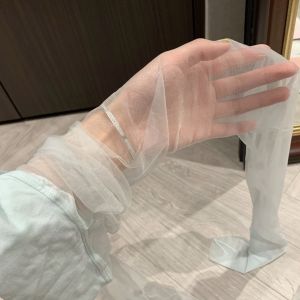 ถุงน่องกันแดดเนื้อเนียนลื่นระดับไฮเอนด์ ป้องกันการติดกัน ถุงน่องผู้หญิงฤดูใบไม้ร่วง 2024 ถุงน่องยาว ผ้าฝ้ายผสมอื่นๆ 100%