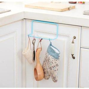 1 Pcs Towel Rack Hanging Holder Organizer Bathroom Kitchen Cabinet Cupboard Hanger Kitchen Accessories