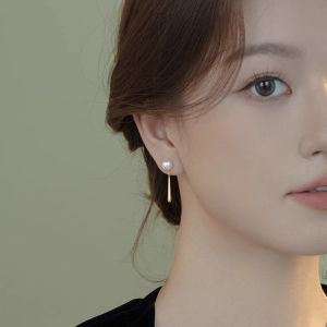 Long Tassel Freshwater Pearl S925 Silver Two Way Earrings