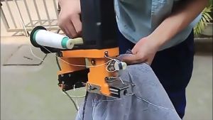 KEELAT Mesin Jahit Cordless Sewing Machine Portable Gunny Bag Woven Bag Sewing Machine Sack Packing Machine Electric Home Crafting Mending Overlock with battery 便携式缝纫机