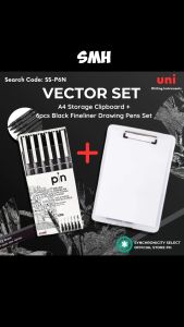 SS-P6N | UNI PIN Technical Drawing Pen (0.05MM - 0.8MM)  Vector Set | Unipin Engineering Drawing Office Writing Gift Pen Black Ink Gel Pen | SSP6N LUMI SPARK Series Affordable Wholesale Stationery from Synchronicity Select Store PH