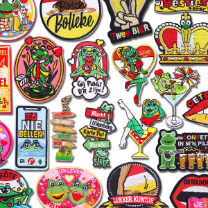 Huy Hiệu Thêu Oeteldonk Của Hà Lan Miếng Vá Ủi Lên Quần Áo Chất Liệu Polyester Thủ Công 3D Thân Thiện Với Môi Trường Quà Tặng Kỷ Niệm Tự Làm