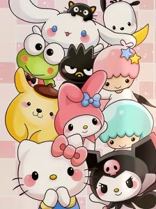 TOPTOY | Bộ Tranh Tô Màu Theo Số Theo Chủ Đề Hoạt Hình Sanrio Dành Cho Người Lớn Người Mới Bắt Đầu Tự Làm Giảm Stress Trang Trí Tường Nhà Tranh Vải Không Khung Quà Tặng Sinh Nhật