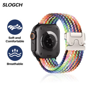 สายถักสำหรับเล่นกีฬาแบบใช้ร่วมกับ Apple สายนาฬิกาข้อมือ49 45 44 42 41 40 38มม. แถบไนลอนนิ่มเป็นมิตรกับผิวสำหรับ IWatch Ultra3 Ultra2ซีรีส์11 10 9 8 7 6 5 4 SE 3