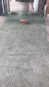 ( Khổ cao 1m - dài 15m  ) Lưới kẽm bọc nhựa xanh cao cấp -chuồng gà vịt - hàng rào .