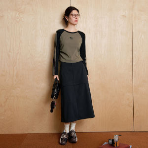 DUSHU | Detachable Dual Wear High Waist Loose Slimming Half Skirt