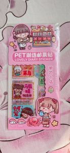 Sticker tem thư kiểu cô gái nhí nhảnh trang trí sổ làm journal dán niêm phong hộp