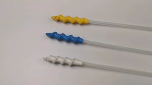 10-Pack Premium Spiral Pig Semen Catheter with End Cap for Gilt - High-Quality Veterinary Nursing Supplies