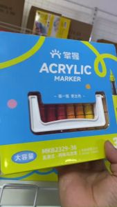 Bút Acrylic Marker GRASP Cao Cấp Ngòi Brush Vẽ Mọi Chất Liệu Chống Nước - Lượng Mực 2.4ml