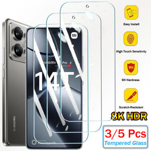 3/5Pcs Tempered Glass For Xiaomi Mi 14T 14 T Mi14T Pro Screen Protectors Protective Glass Film