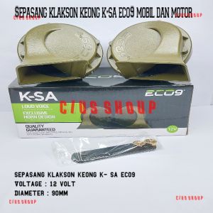 SEPASANG KLAKSON KEONG SOUNDBLACK K90 LUMINOS HORN WATERPROOF UNTUK MOTOR DAN MOBIL