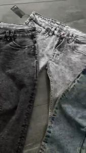 Celana Jeans Long Pants Denim Slimfit Stretch - Grey Sandwash