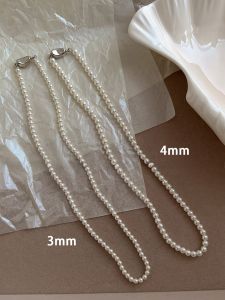Shi Family Pearl Necklace Womens Style 2025 New Hot Selling High-End Clavicle Chain Lightweight Luxury Niche Neck Chain Accessory