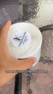 Kertas Thermal Label Barcode Roll/Lipat isi 500 pcs ukuran A6 100 x 150 mm Thermal Paper ORIGINAL / Kertas Sticker