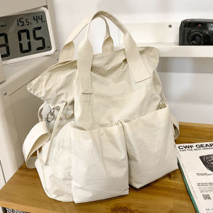 Large Capacity Canvas Backpack Waterproof Travel Leisure Dual Shoulder Multi-Functional Casual Bag for Youth Commuter Style