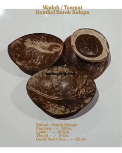 Tempat Sambal Batok Kelapa / Mangkok Mini Tempurung Kelapa