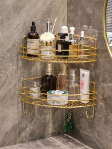 Punch-Free Bathroom Triangle Storage Rack Shower Room Corner Storage Toilet Washstand Wall Hanging