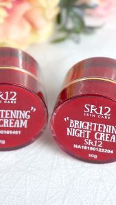 SR12 BRIGHTENING CREAM (siang - malam) KRIM PENCERAH WAJAH BPOM PUDARKAN FLEK HITAM BKAS JERAWAT