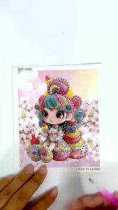 ครอสติสคริสตัล พร้อมกรอบ Diamond Painting ภาพติดเพชรพร้อมกรอบรูป น่ารัก DIY ของเล่นเด็ก