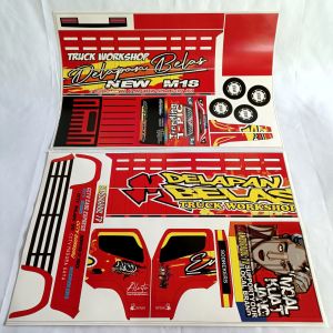 stiker miniatur truk oleng panjang 48cm