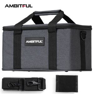 AMBITFUL PB18 Shoulder Straps Portable Carry Bag Studio Flash Light Video Camera Bag for Outdoor Photography Photo Video