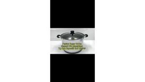 34cm Stainless Steel Deep Soup Pot with Glass Lid – High Quality Large Cooking Pot for Stews & Soups |  Periuk Besar Berkualiti Tinggi