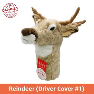 Cartoon Moose Golf Driver Head Cover