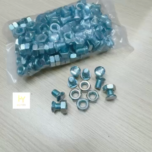Ốc vít 8x13 lắp kệ sắt V lỗ xi mạ kẽm sáng bóng