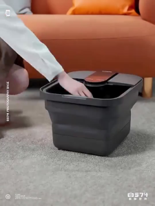 SG-Stock New Automatic Foot Massage Foldable Electric Foot Bath Bucket Remote Control Constant TEMP 泡腳桶
