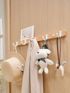 Door Back Hook Wall Mounted Clothes Hat Storage Rack No Drilling Required Entrance Hallway Bedroom Bathroom Hardware Hook