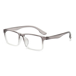 Harlow | Prescription TR90 Screwless Gradient Black and Clear Men's Eyeglasses Frame
